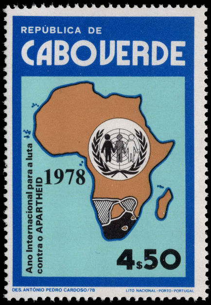 Cape Verde 1978 International Anti-Apartheid Year unmounted mint.