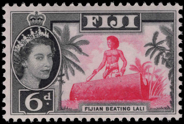Fiji 1962-67 6d drumming unmounted mint.