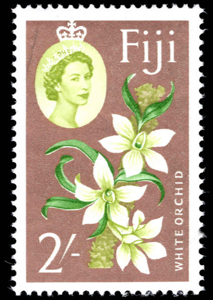 Fiji 1962-67 2s White Orchid unmounted mint.