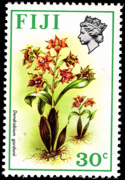 Fiji 1975-77 30c Dendrobium Gordonii unmounted mint.