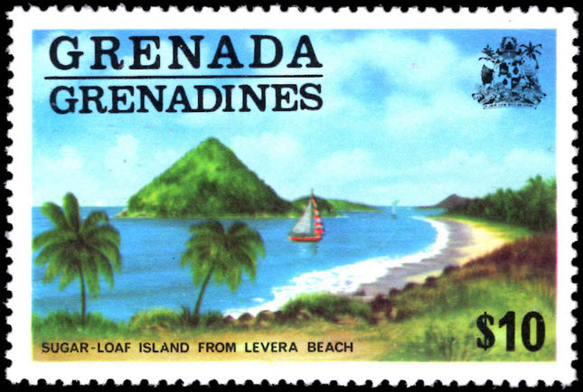 Grenada Grenadines 1975-75 $10 Sugar Loaf Island unmounted mint.