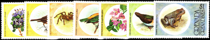 Grenada Grenadines 1976 Flora and Fauna unmounted mint.
