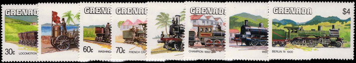 Grenada 1984 Railway Locomotives unmounted mint.