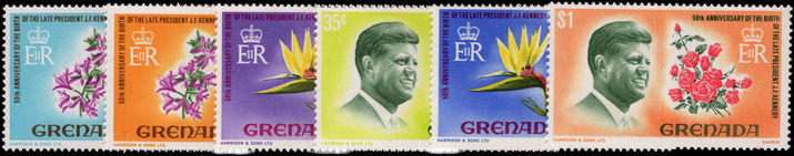 Grenada 1968 J F Kennedy unmounted mint.