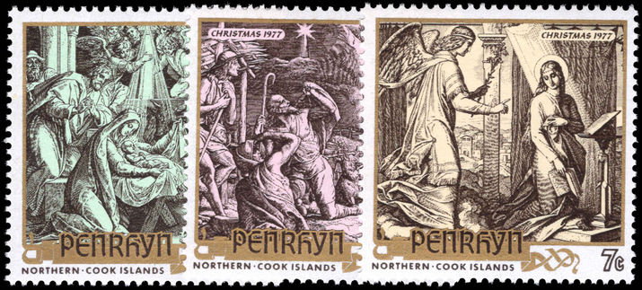 Penrhyn Island 1977 Christmas unmounted mint.