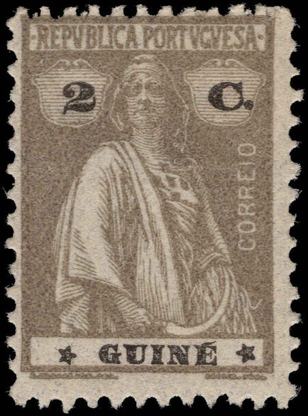 Portuguese Guinea 1919-26 2c drab unmounted mint.