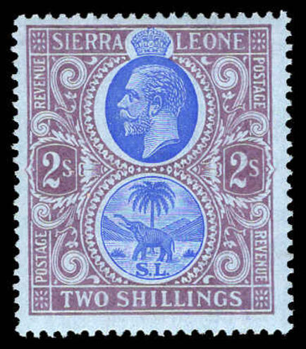 Sierra Leone 1912-21 2s blue and purple on blue mounted mint.