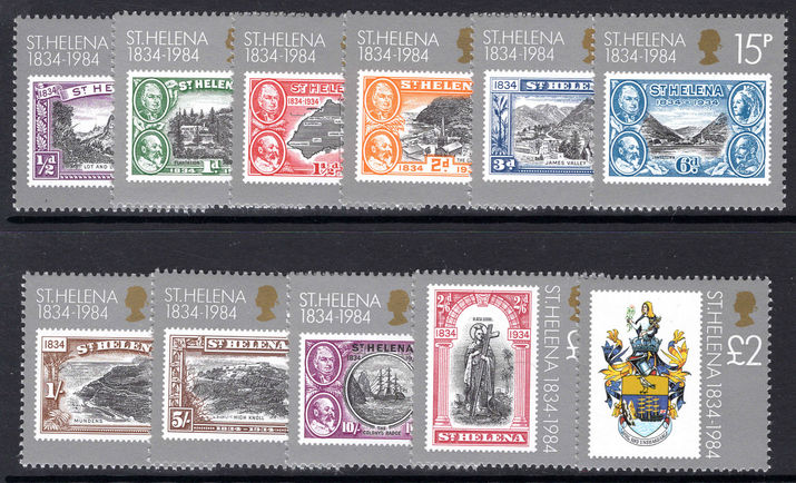 St Helena 1984 150th anniversary set unmounted mint.