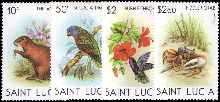 St Lucia 1981 Wildlife unmounted mint.