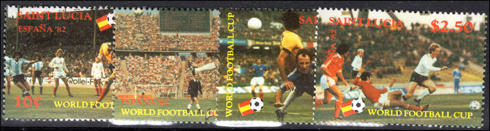 St Lucia 1982 World Cup Football unmounted mint.