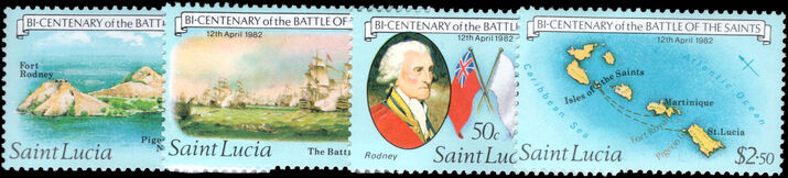 St Lucia 1982 Bicentenary of Battle of the Saints unmounted mint.