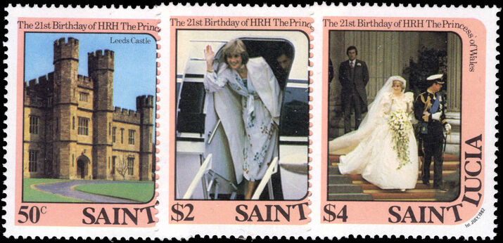 St Lucia 1982 21st Birthday of Princess of Wales unmounted mint.