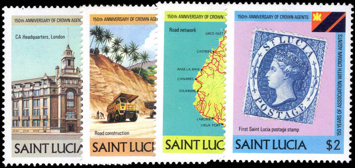 St Lucia 1983 150th Anniversary of Crown Agents unmounted mint.