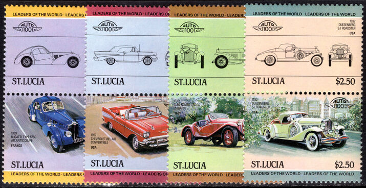 St Lucia 1984 Leaders of the World. Automobiles (1st series) unmounted mint.