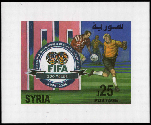 Syria 2004 FIFA souvenir sheet unmounted mint.