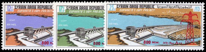 Syria 1968 Euphrates Dam Project unmounted mint.