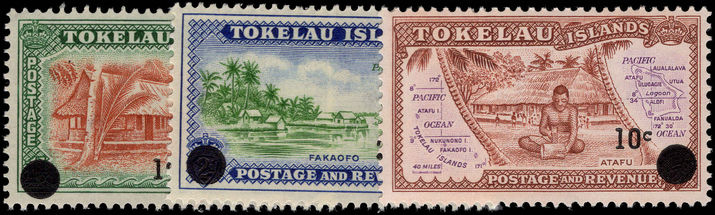 Tokelau 1967-68 provisionals unmounted mint.