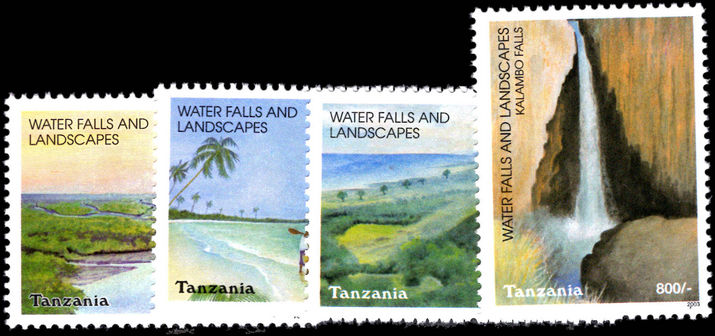 Tanzania 2003 Waterfalls and Landscapes unmounted mint.
