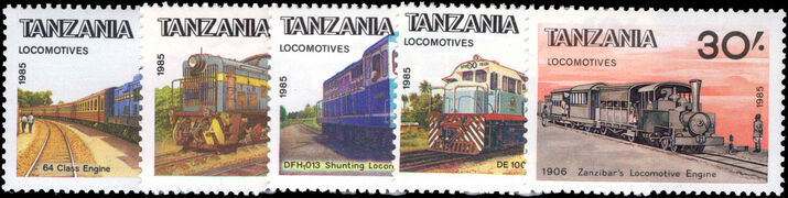 Tanzania 1985 Tanzanian Railway Locomotives 2nd series unmounted mint.