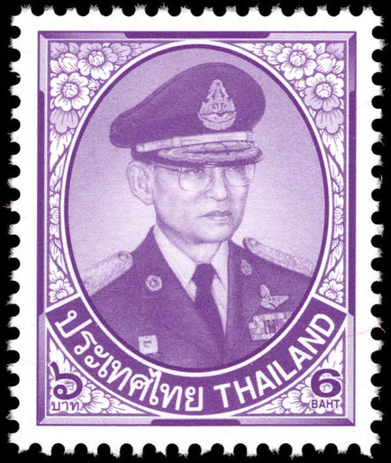 Thailand 2010 6b dull violet unmounted mint.
