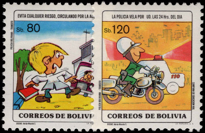 Bolivia 1984 Safety Campaign unmounted mint.