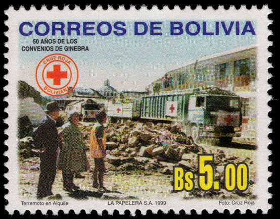 Bolivia 1999 Geneva Conventions unmounted mint.