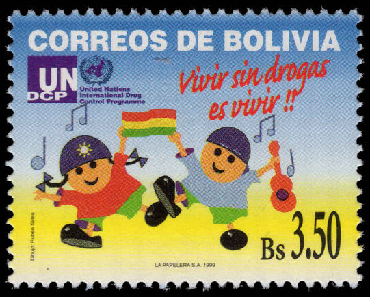 Bolivia 1999 Anti-drugs Campaign unmounted mint.