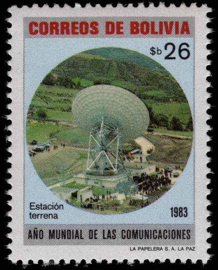 Bolivia 1982 World Communications Year unmounted mint.