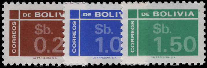 Bolivia 1976 Numerals unmounted mint.