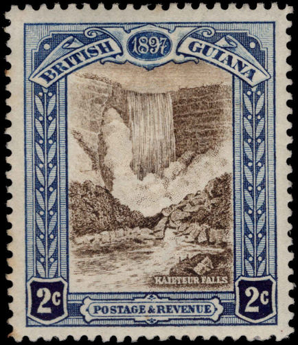 British Guiana 1898 2c brown and indigo lightly mounted mint.
