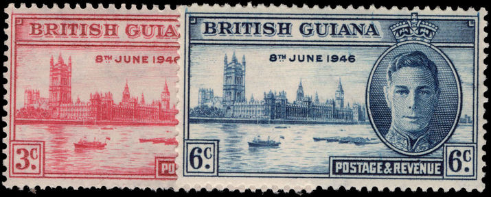 British Guiana 1946 Victory lightly mounted mint.