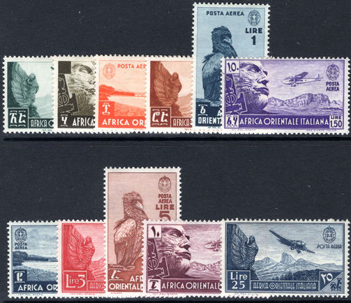 Italian East Africa 1938 air set fine unmounted mint (1l & 5l lighly hinged).