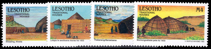 Lesotho 1993 Traditional Houses unmounted mint.
