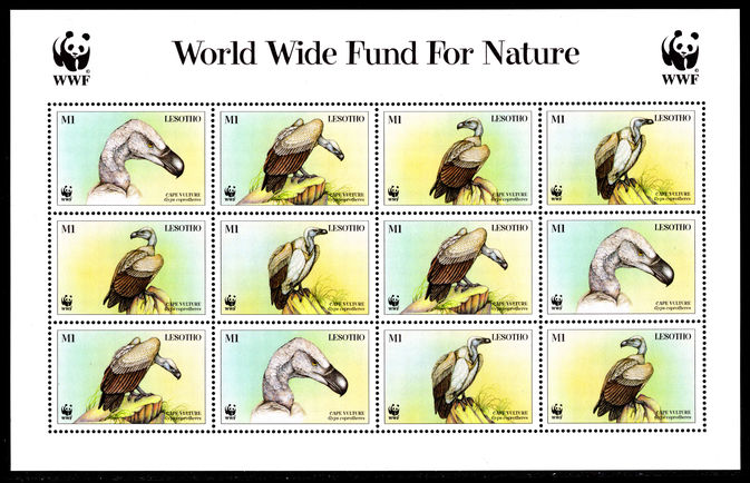 Lesotho 1998 Cape Vulture sheetlet unmounted mint.