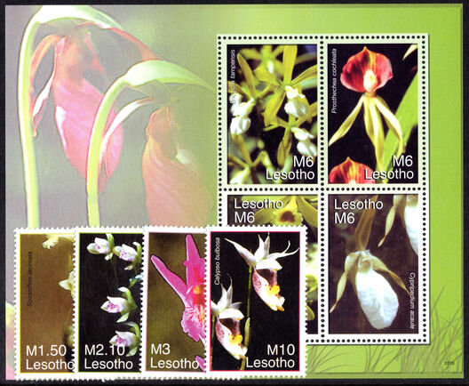 Lesotho 2007 Orchids of the World unmounted mint.