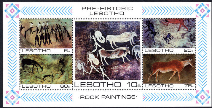 Lesotho 1983 Rock Paintings souvenir sheet unmounted mint.