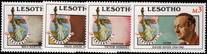 Lesotho 1986 Statue of Liberty unmounted mint.