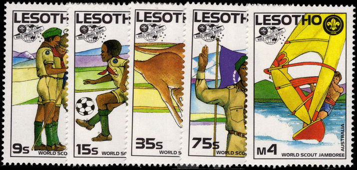 Lesotho 1987 Scouts unmounted mint.