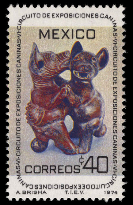 Mexico 1974 Dog Shows unmounted mint.