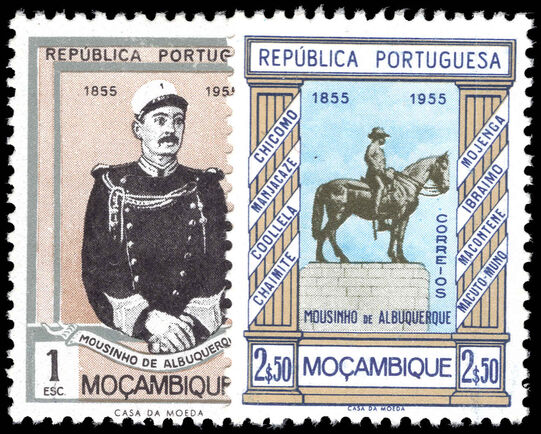 Mozambique 1955 Birth Centenary of M. de Albuquerque lightly mounted mint.