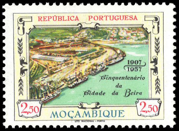 Mozambique 1957 50th Anniversary of Beira lightly mounted mint.