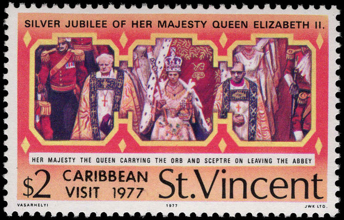 St Vincent 1977 Caribbean Visit unmounted mint.