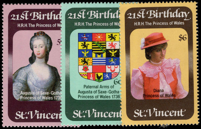 St Vincent 1982 Princess of Wales birthday unmounted mint.
