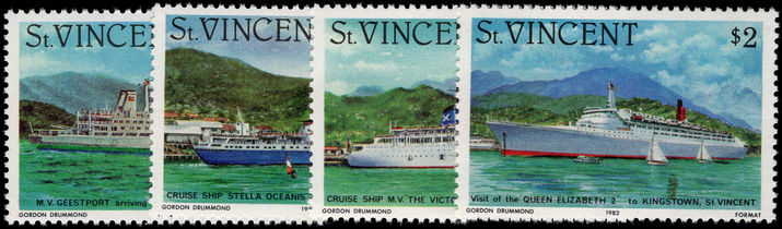 St Vincent 1982 Ships unmounted mint.