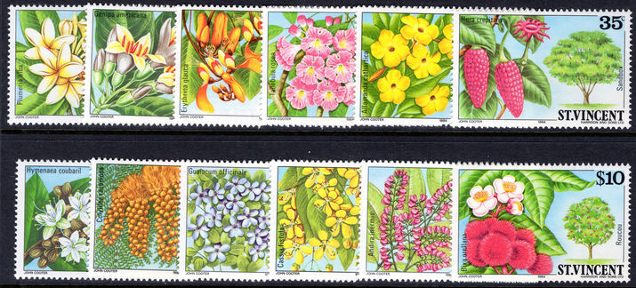 St Vincent 1984 Flowering trees and shrubs unmounted mint.