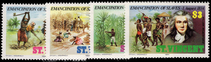 St Vincent 1984 Emancipation of slaves unmounted mint.
