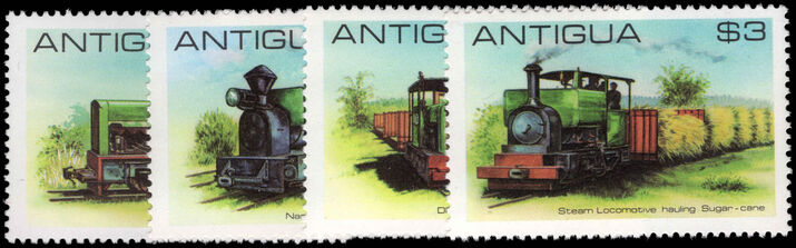 Antigua 1981 Sugar Cane Railway Locomotives unmounted mint.