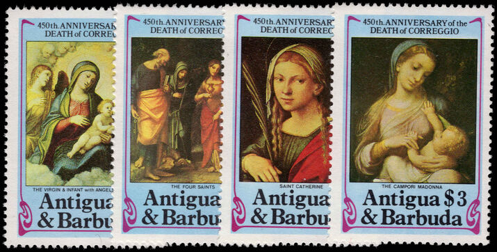 Antigua 1984 450th Death Anniversary of Correggio unmounted mint.