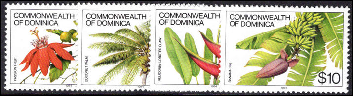 Dominica 1984 Plant-Life 1984 Imprint set of 4 unmounted mint.