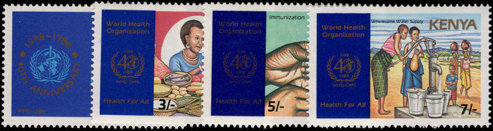 Kenya 1988 WHO unmounted mint.